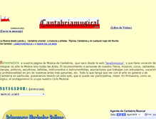 Tablet Screenshot of cantabriamusical.com